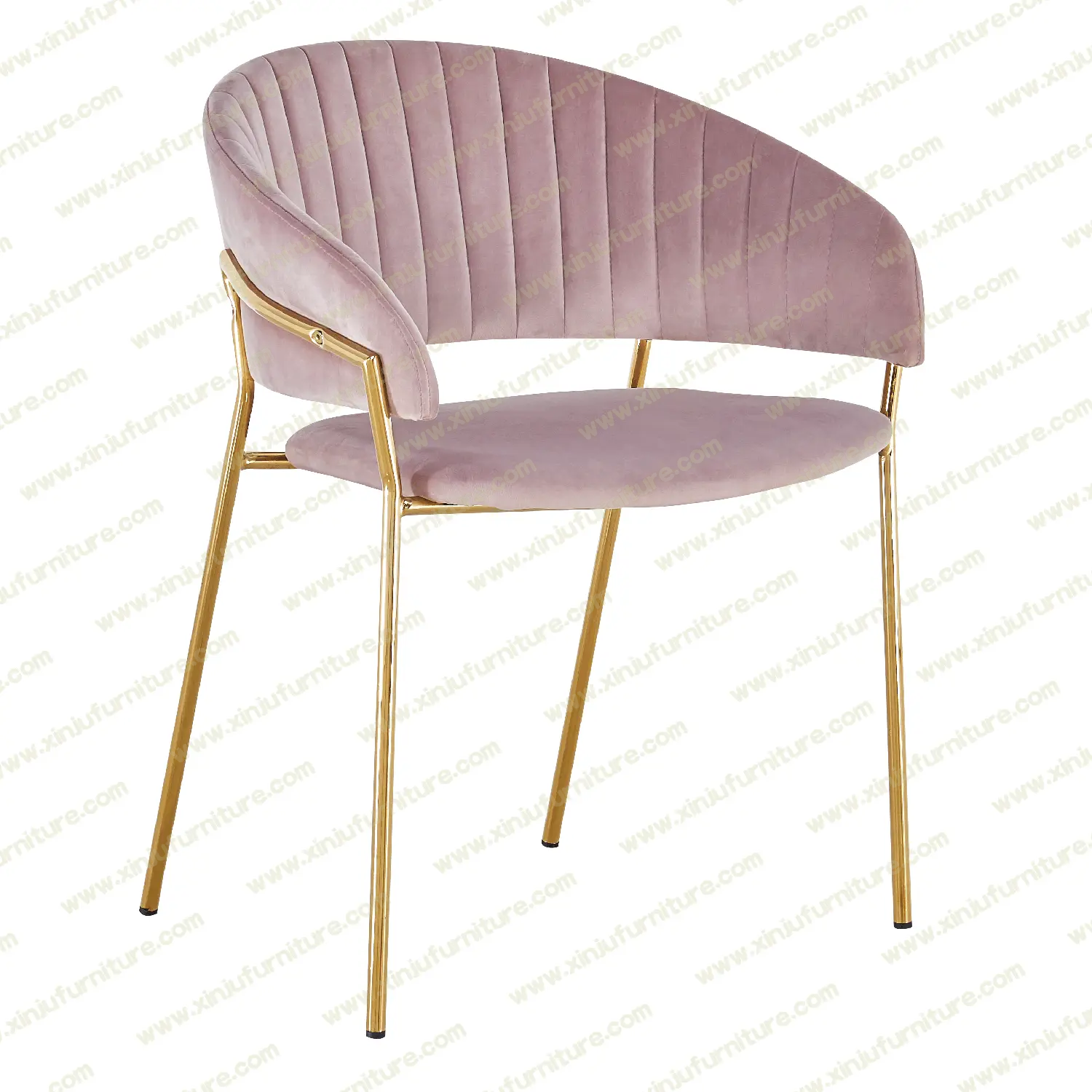 Simple modern pink dining chair